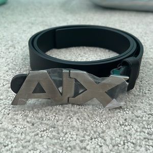 Armani Exchange Mens Black Belt